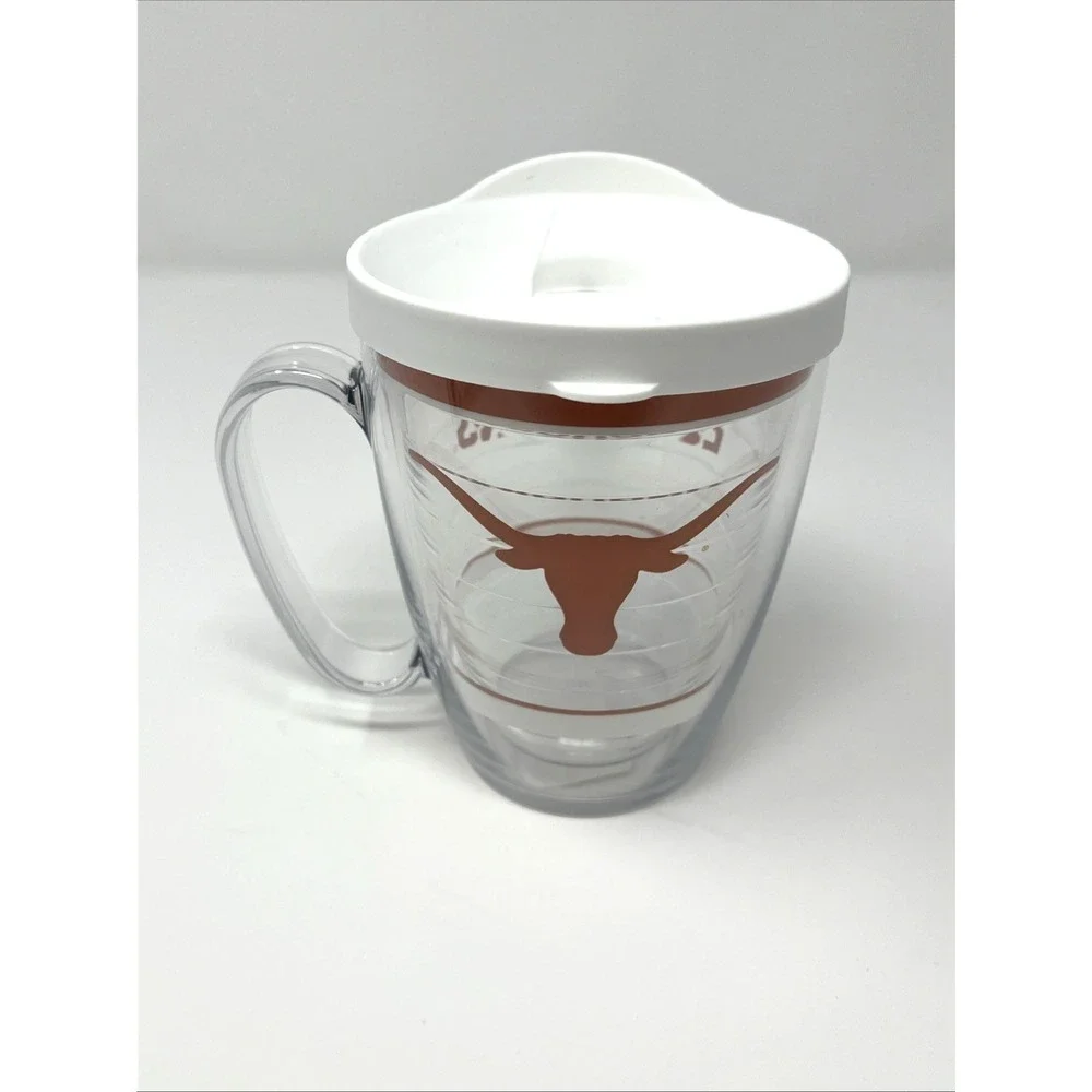 Tervis Texas Longhorns Insulated Mug Lid Clear Orange NCAA University of Texas